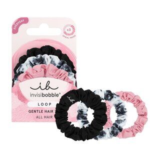 invisibobble LOOP Be Gentle 3 pc Hair Ties - Strong Hold for Fine, Thin Hair